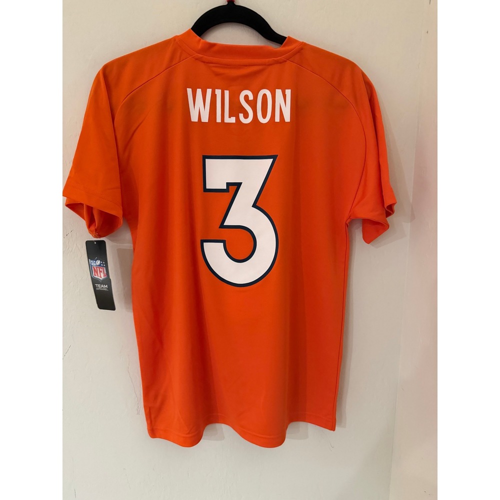 YOUTH NFL Denver Broncos Russell Wilson #3 Jersey Shirt Size L (14/16) NWT - Picture 3 of 6